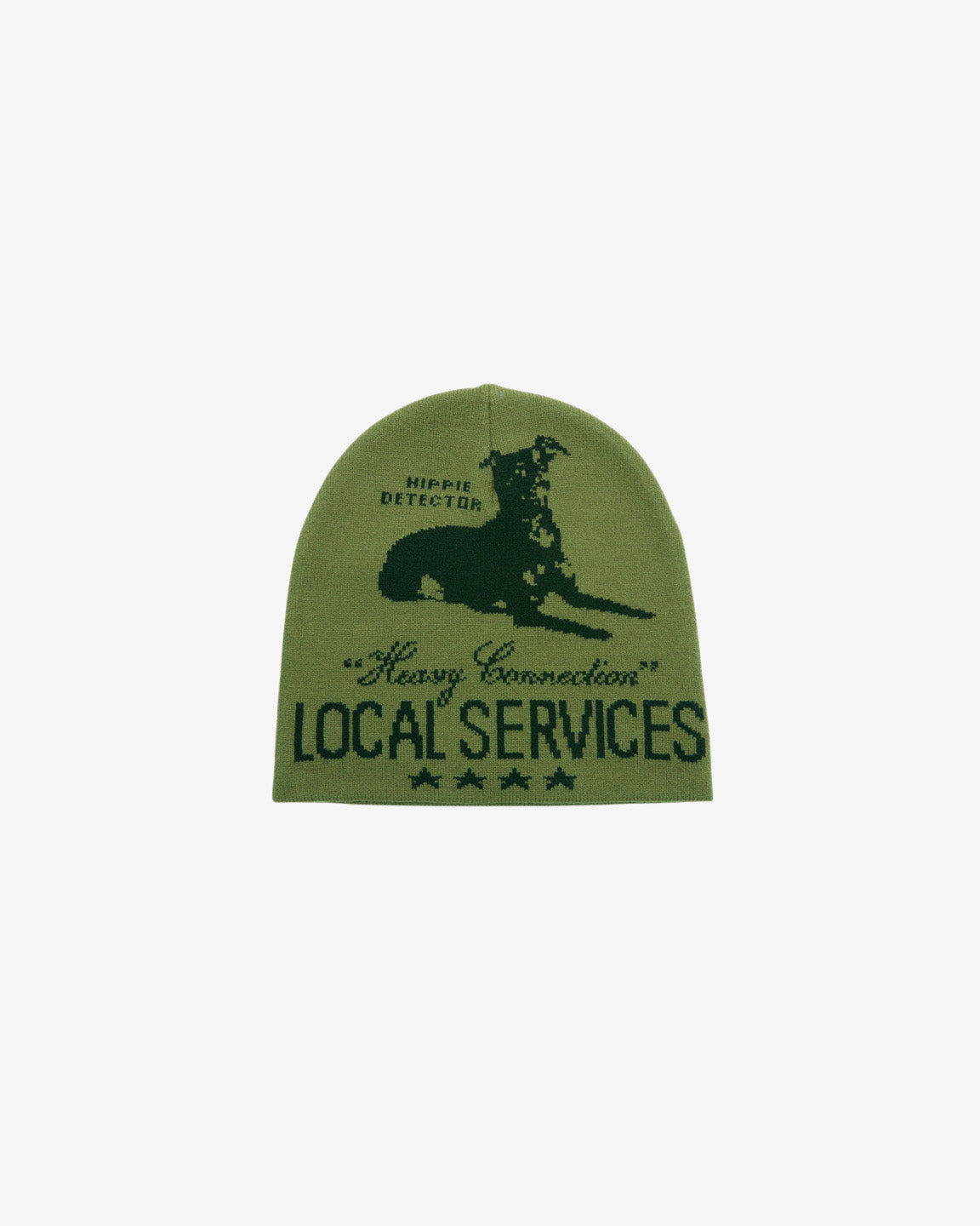 obey location services beanie moss green