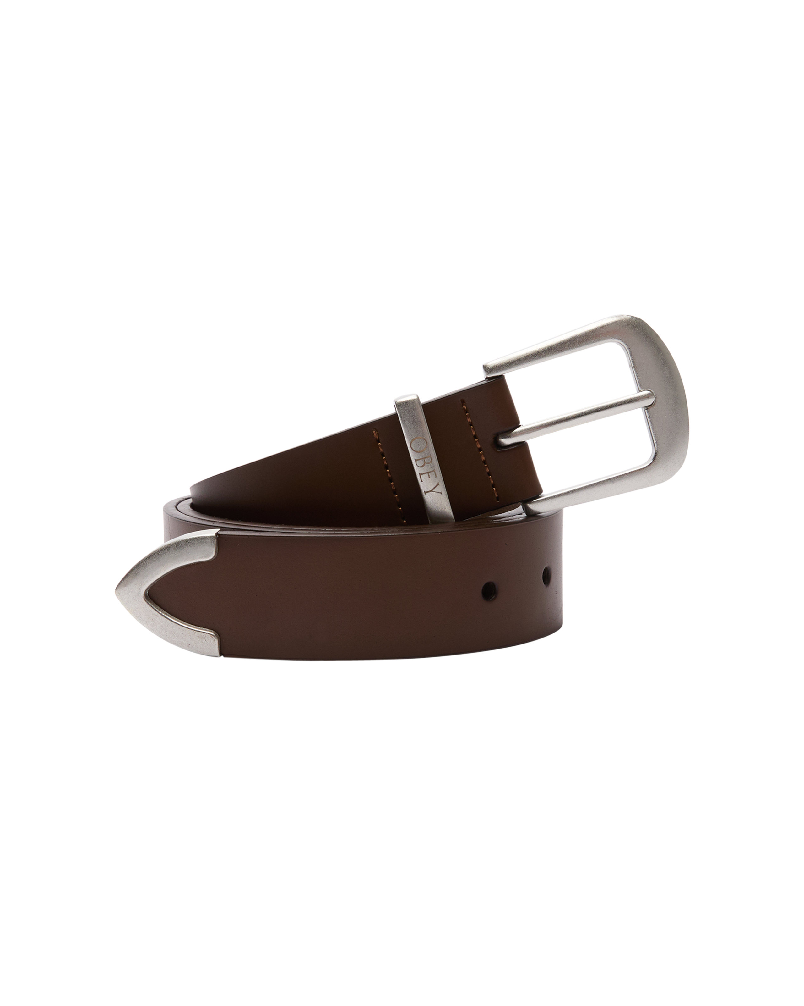 OBEY LEATHER BELT (zoomed)