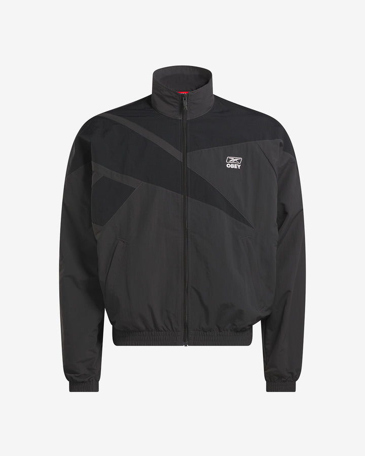 REEBOK x OBEY TRACK JACKET WASHED BLACK