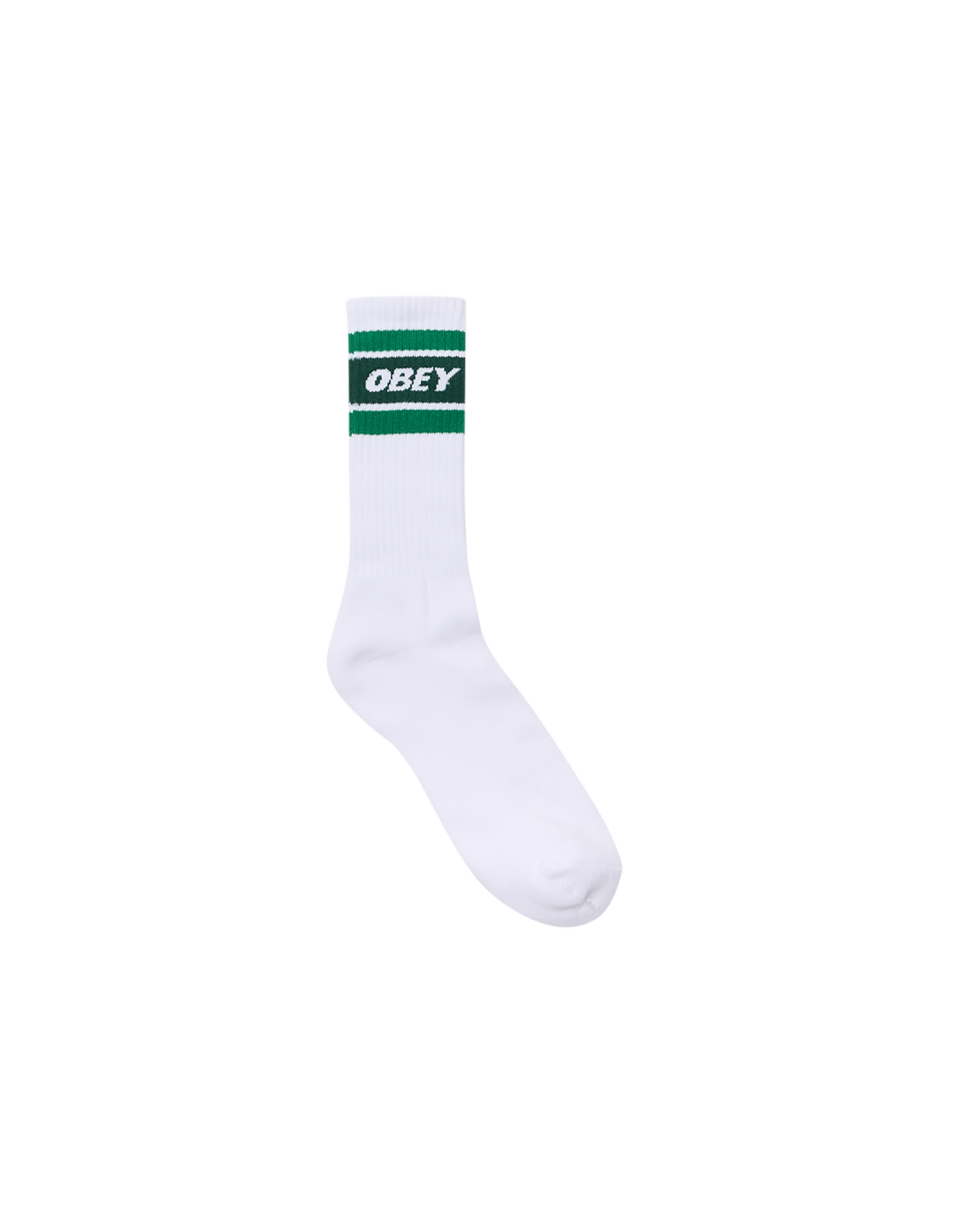 obey cooper ii socks white green