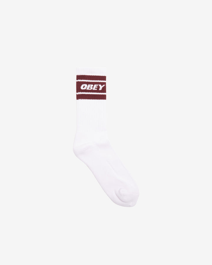 COOPER II SOCKS WHITE / ZINFANDEL