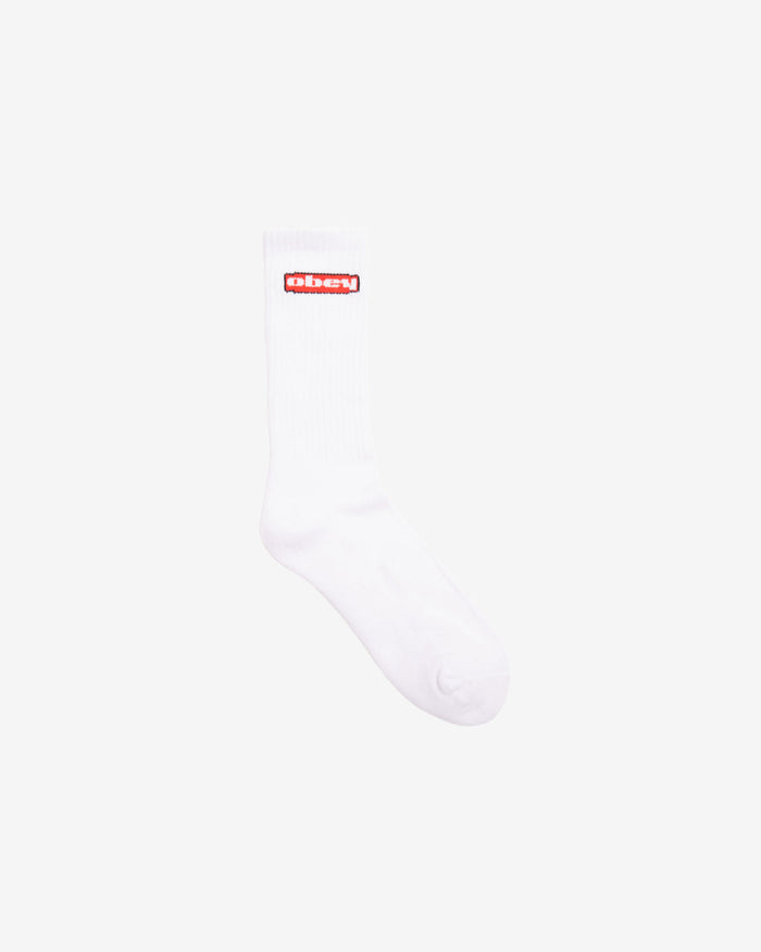 obey oval socks white