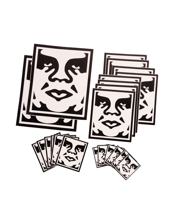 obey sticker pack 2 icon face assorted