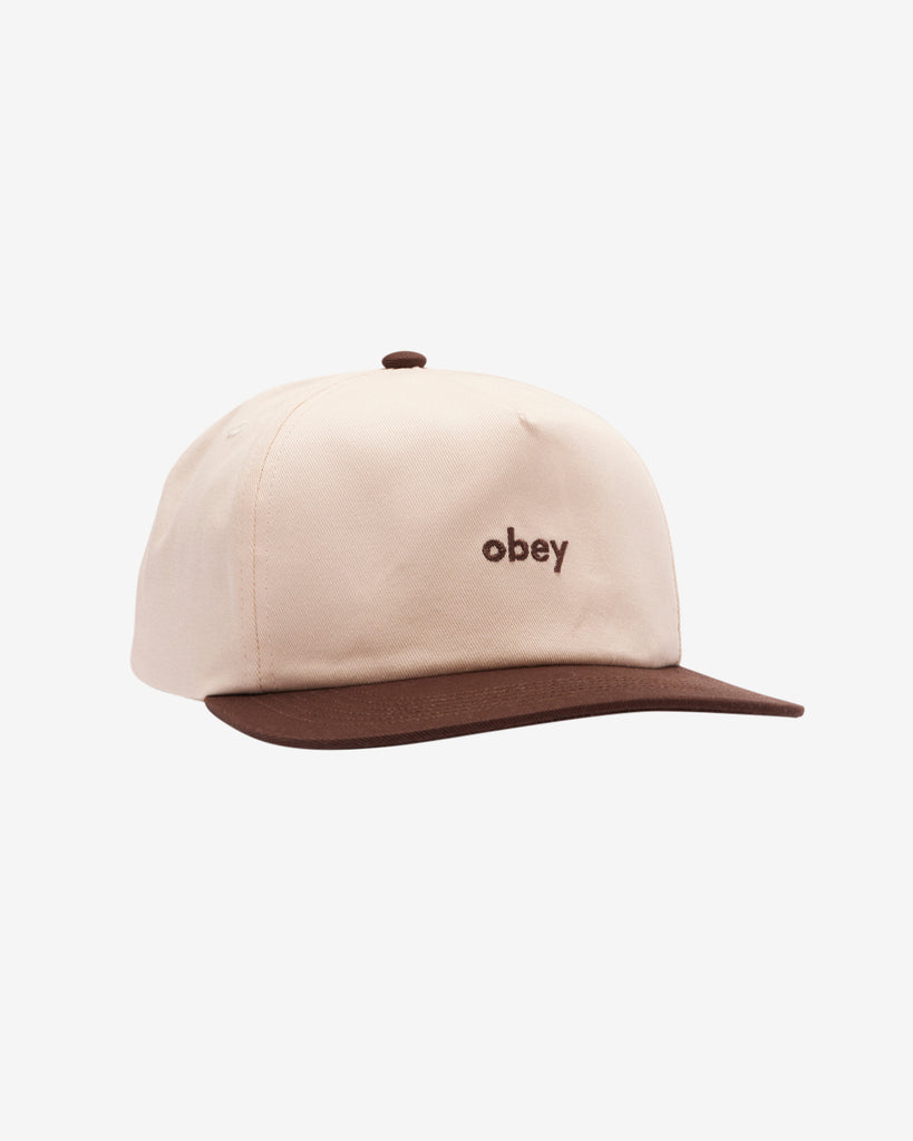 CASE 5 PANEL SNAPBACK JAVA BROWN MULTI | OBEY Clothing