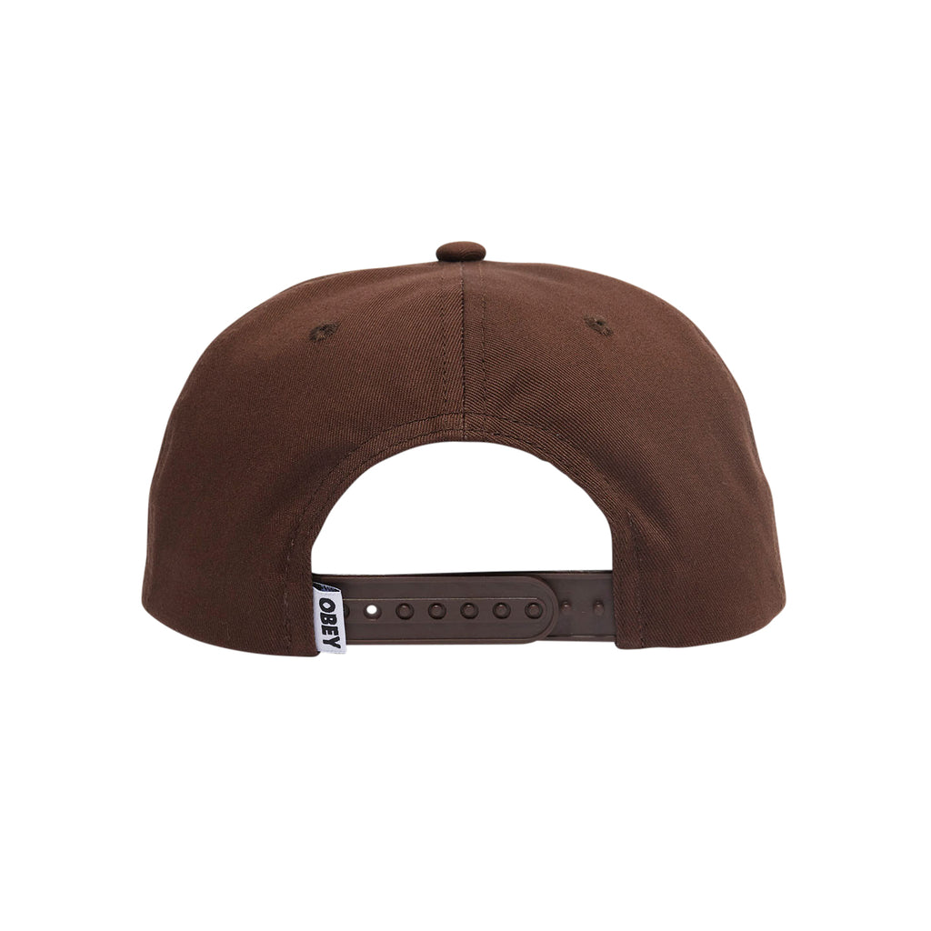 YEAR 5 PANEL SNAPBACK BROWN | OBEY Clothing