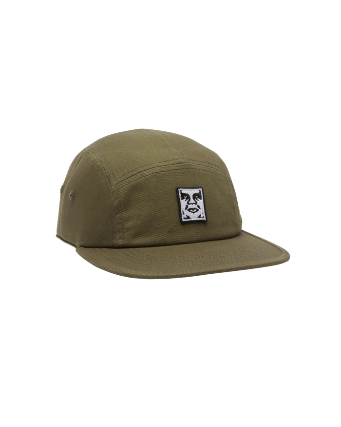 obey icon patch twill camp hat olive