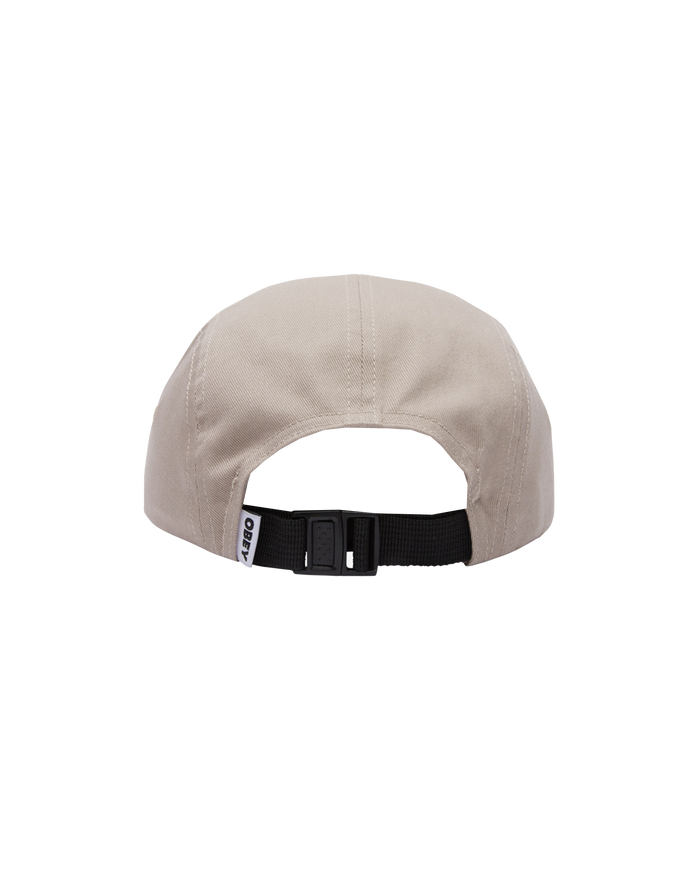 obey icon patch twill camp hat silver grey