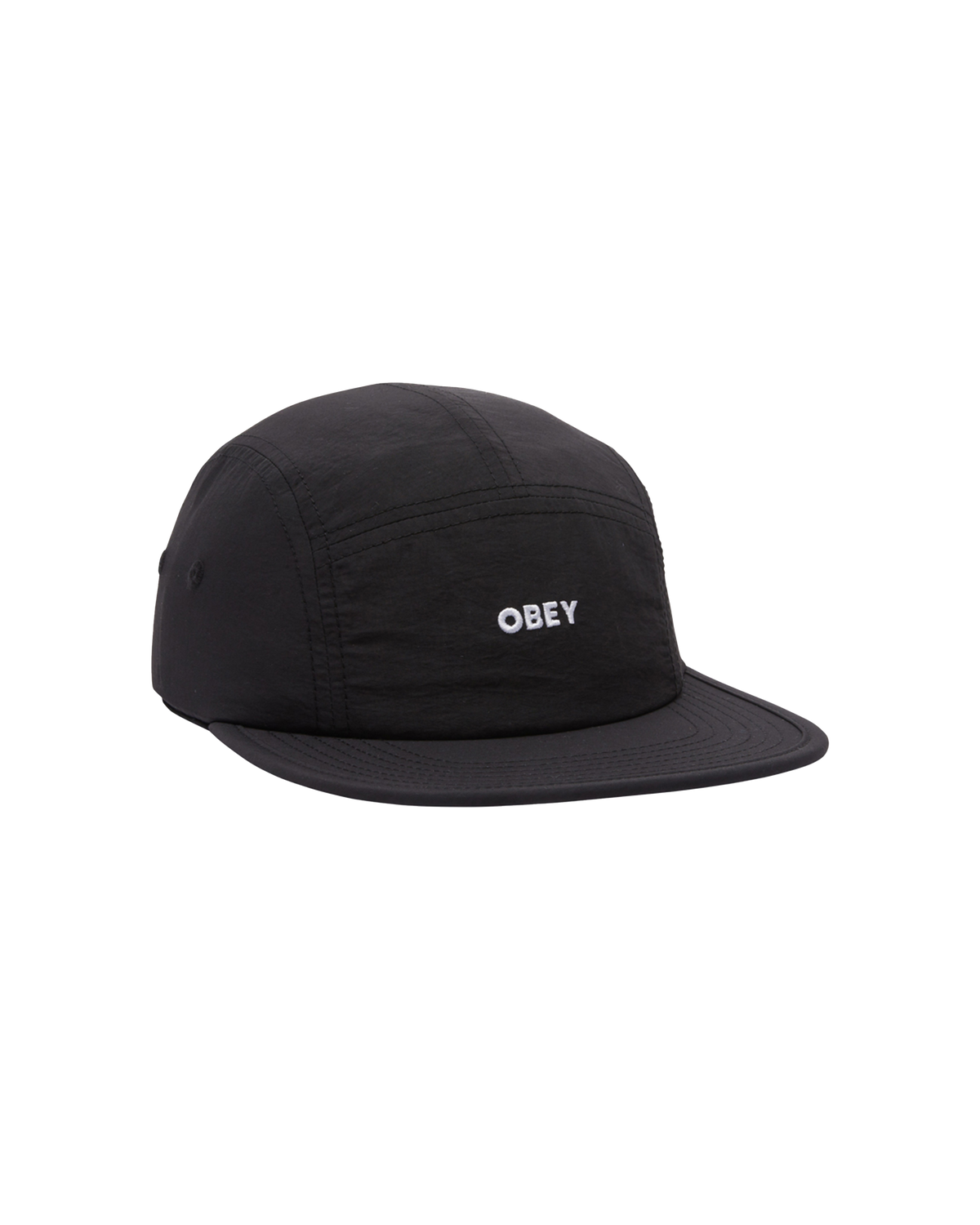 obey bold nylon camp hat black