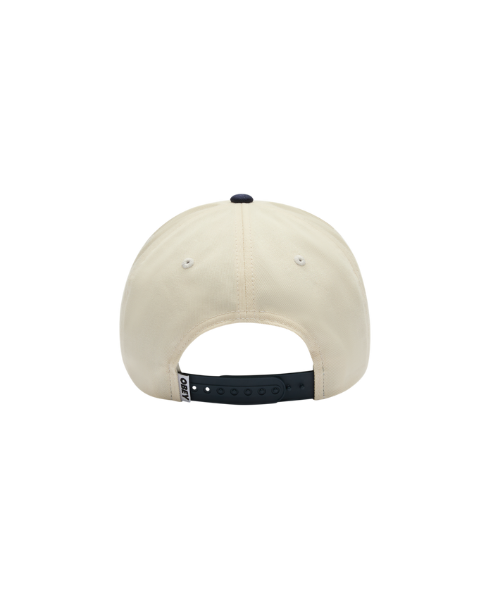 obey delta 5 panel snapback navy multi - alternate view