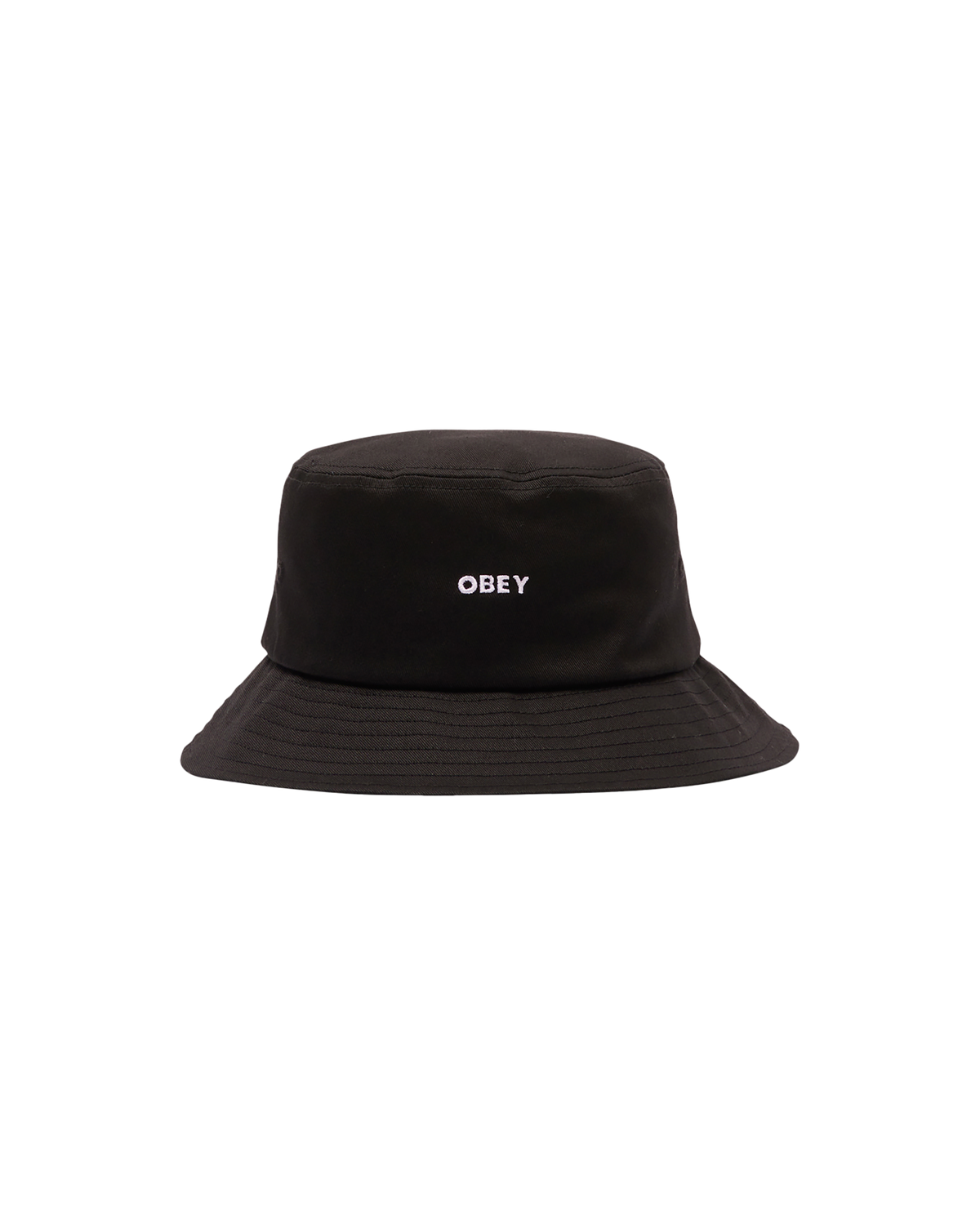 obey bold twill bucket hat black