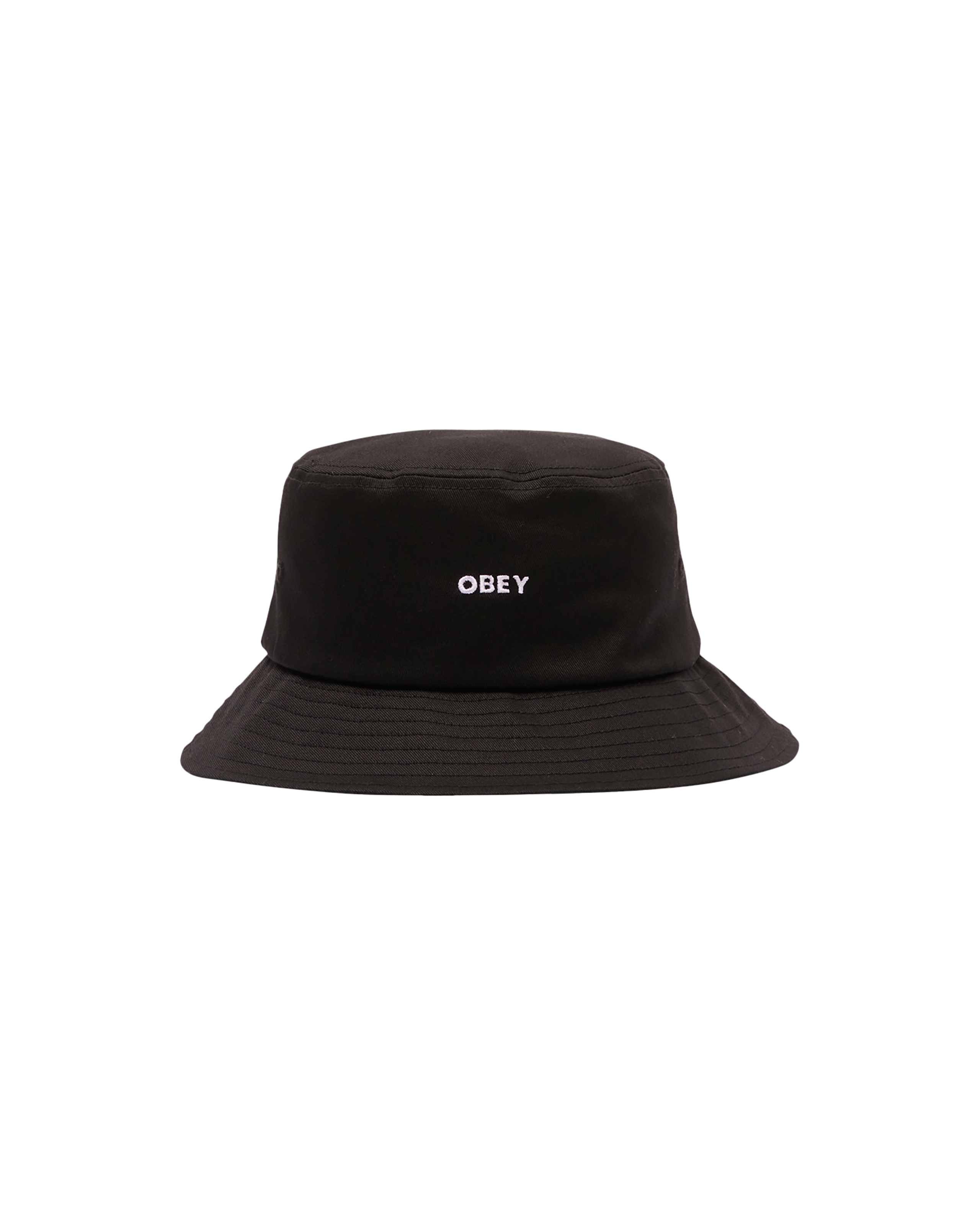 obey bold twill bucket hat black