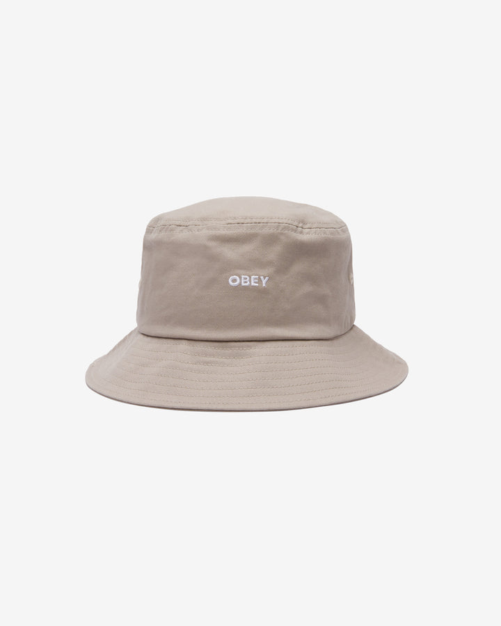 BOLD TWILL BUCKET HAT SILVER GREY