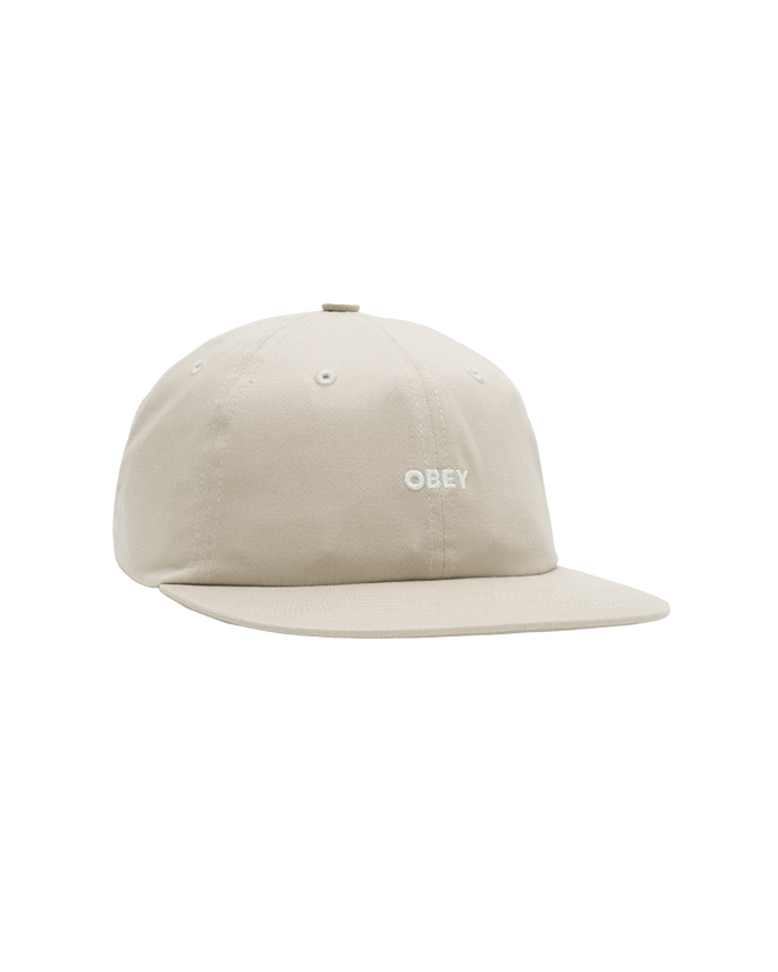 obey bold twill hat unbleached