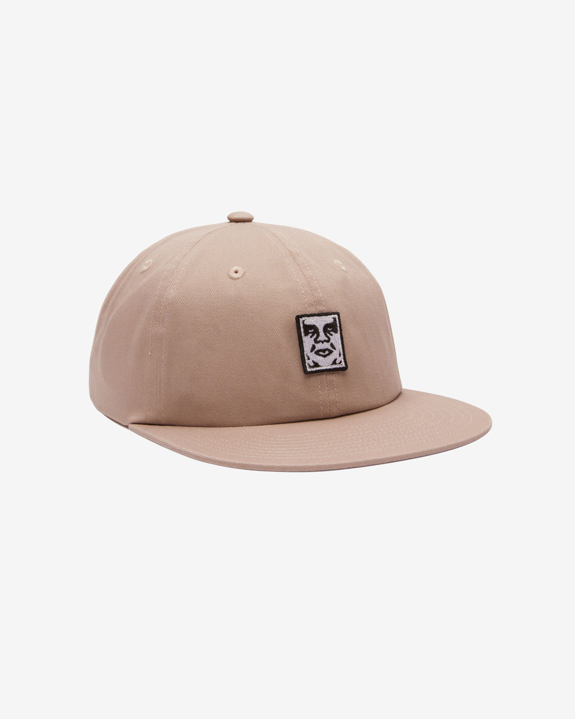 obey icon patch hat silver grey