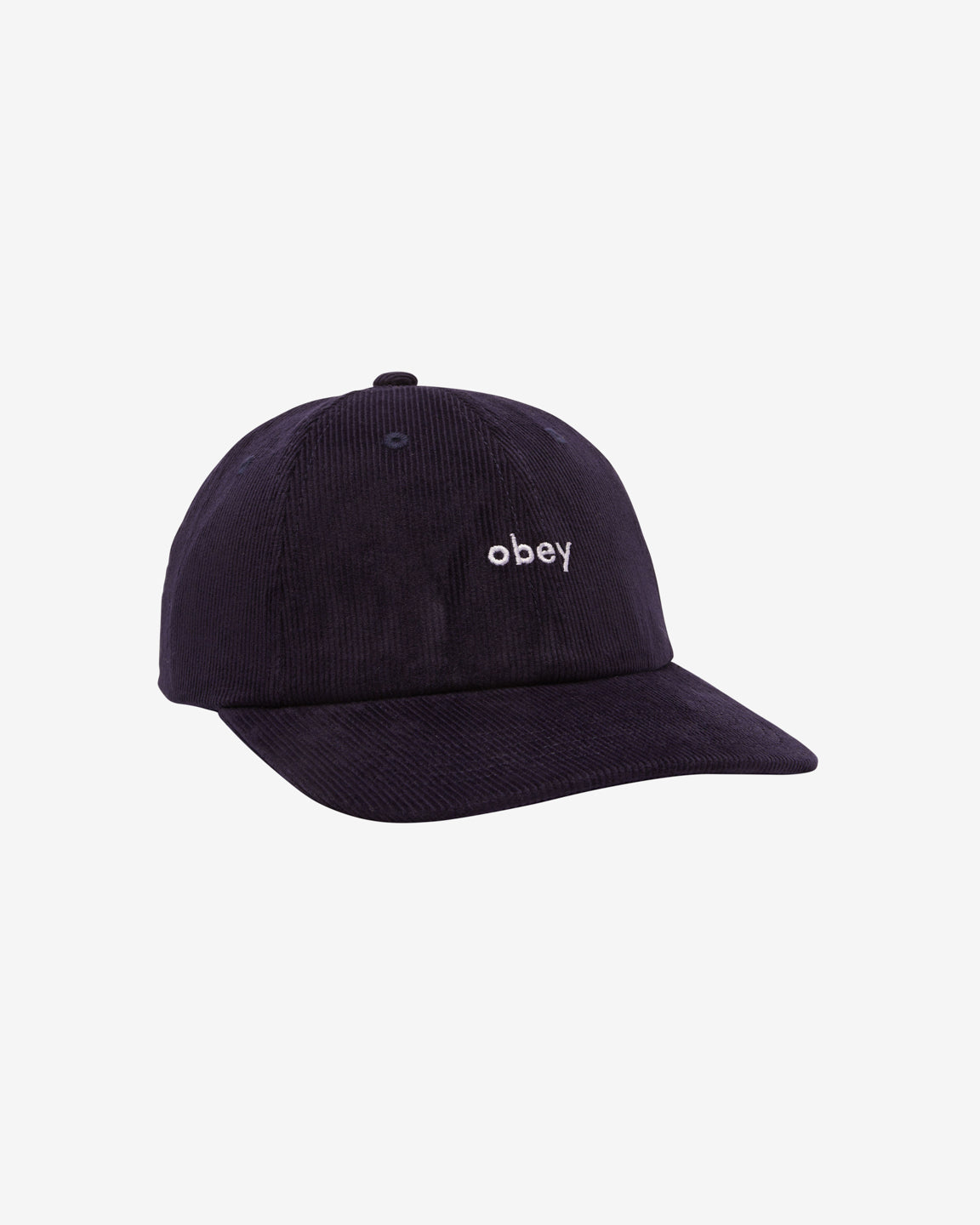 obey lowercase corduroy hat academy navy