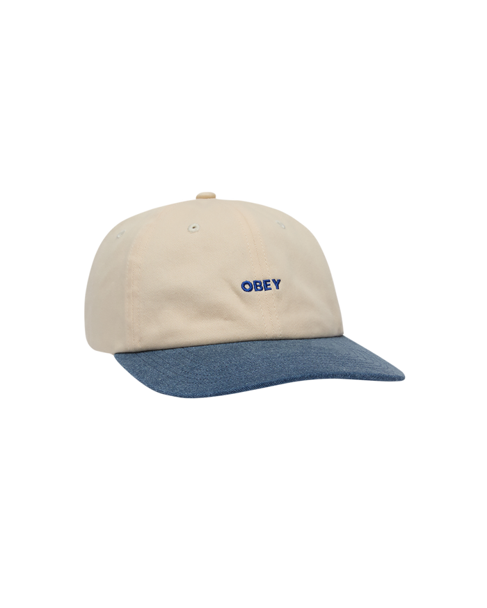 obey 2 tone bold hat unbleached multi