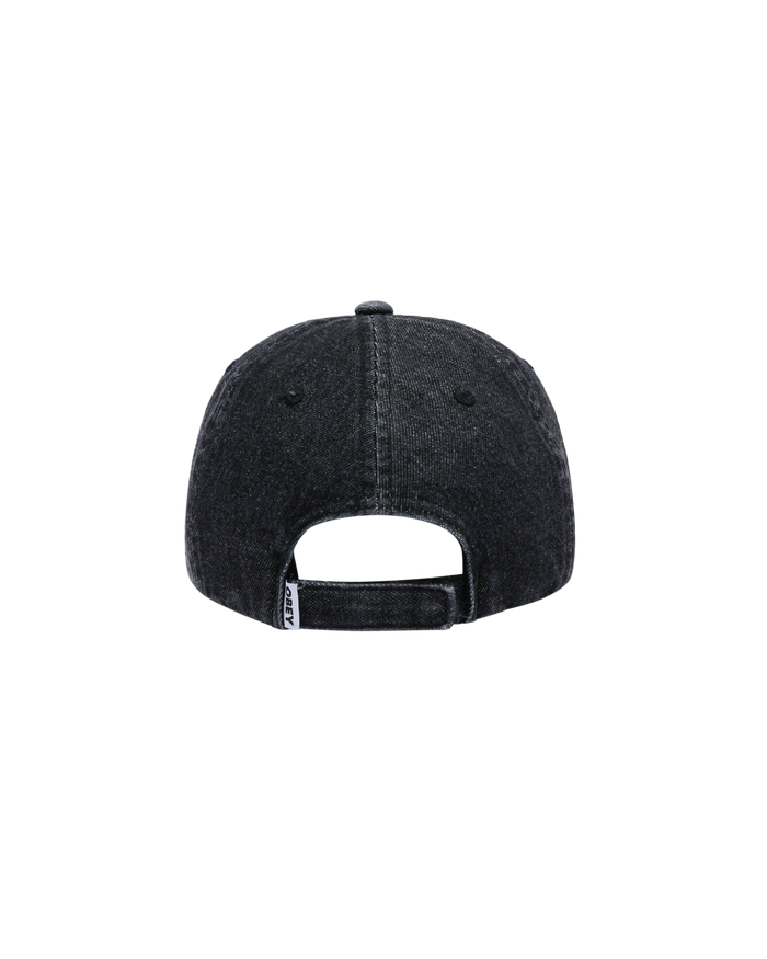 obey-pigment-obey-flames-6-panel-vb-faded-black - alternate view