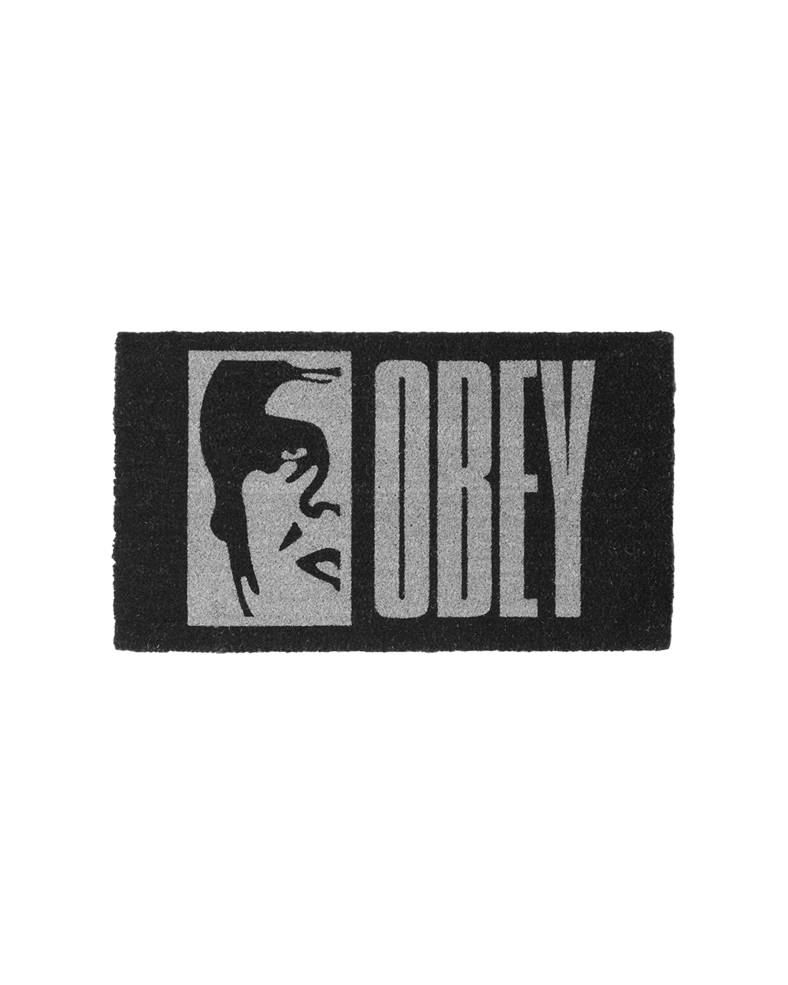 obey half icon doormat black