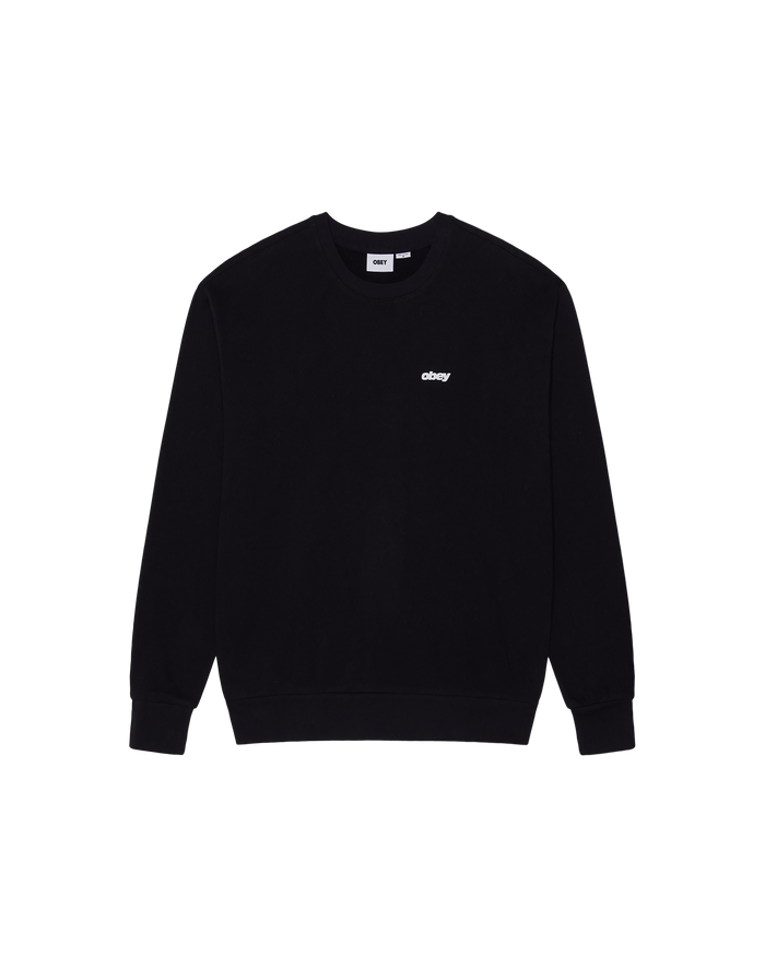 obey-league-crewneck-black - alternate view