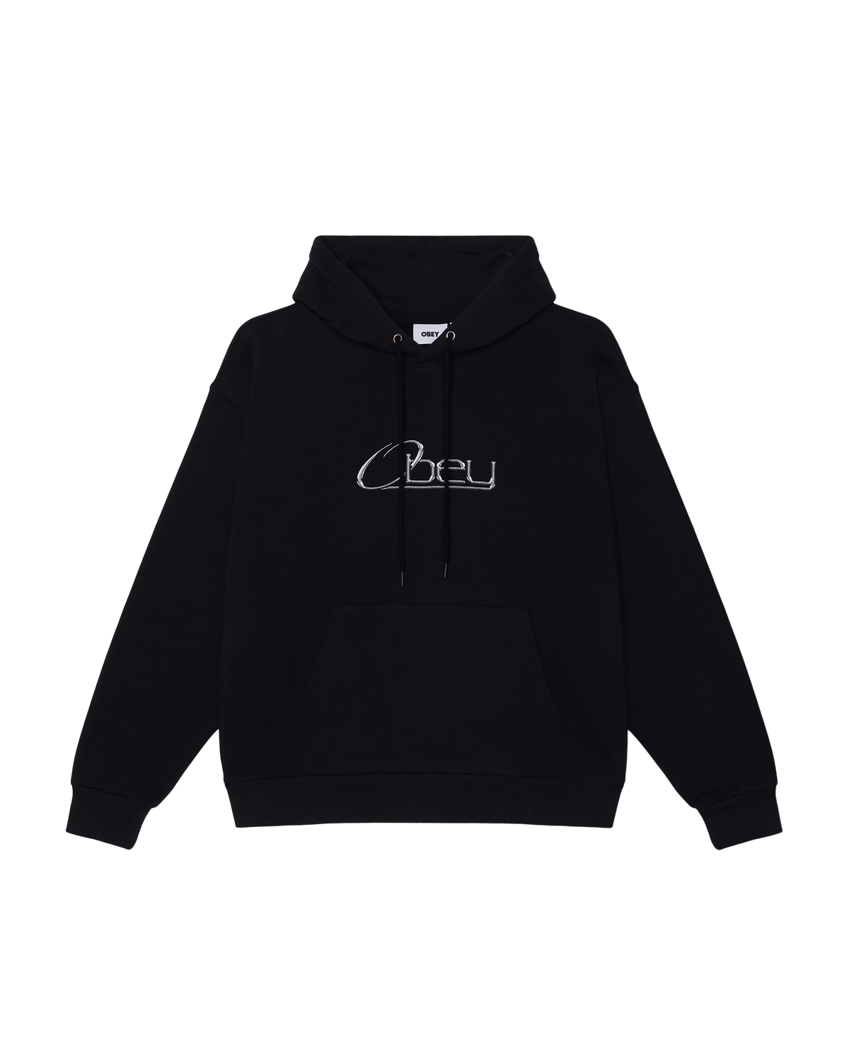 obey-chrome-pullover-black
