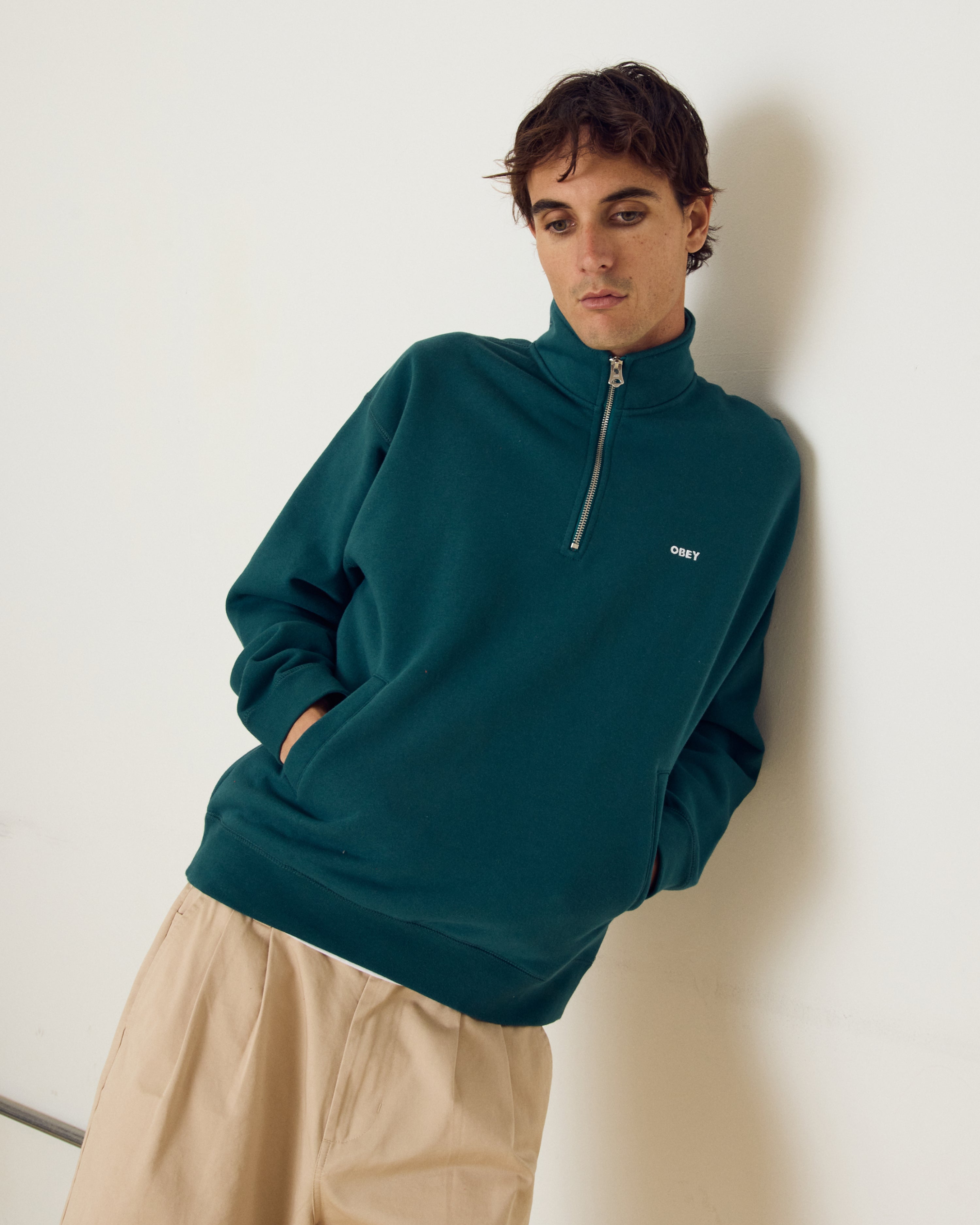 EST. WORKS BOLD MOCK NECK – OBEY CLOTHING