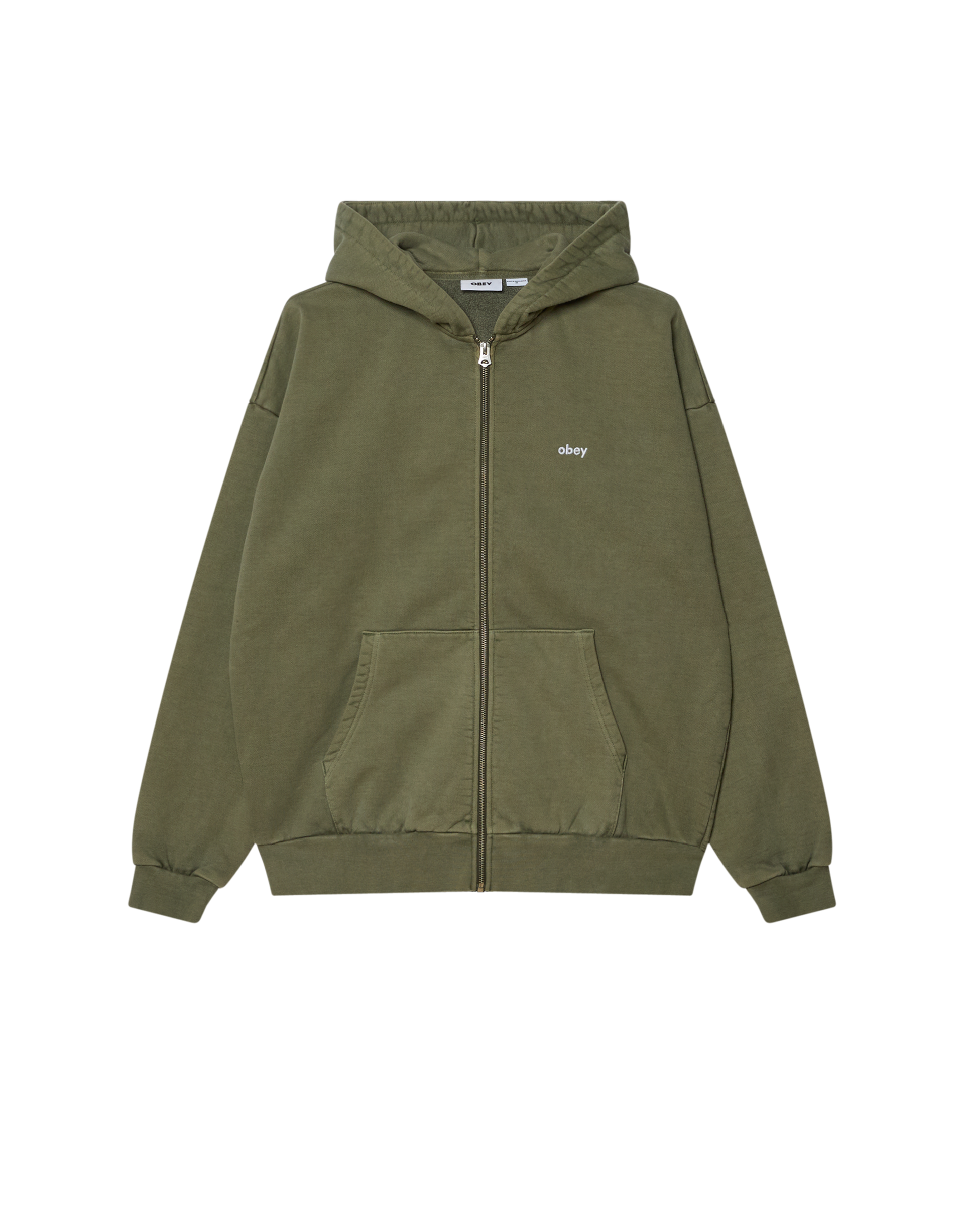 LOWERCASE PIGMENT ZIP HOOD – OBEY CLOTHING