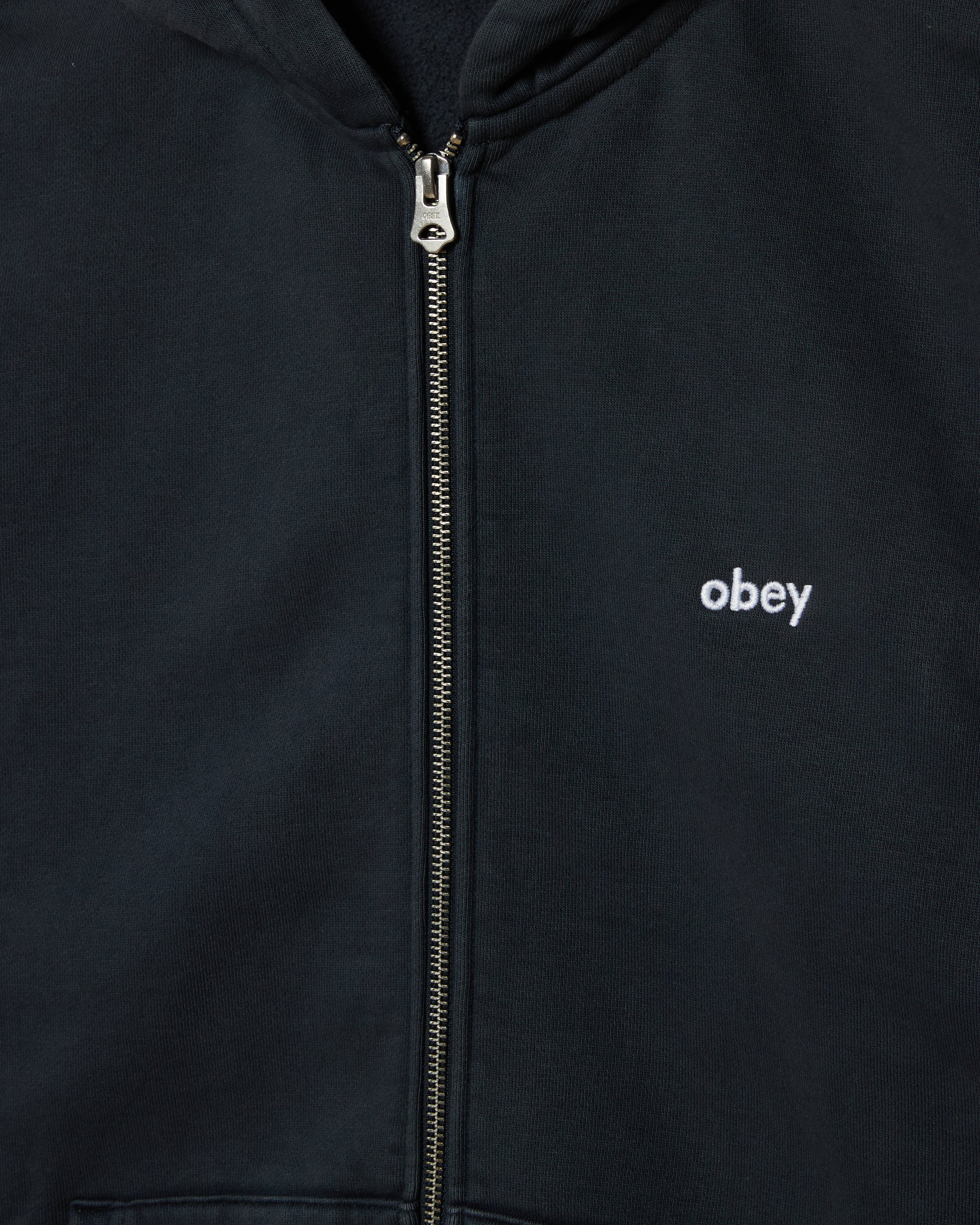 LOWERCASE PIGMENT ZIP HOOD (zoomed)
