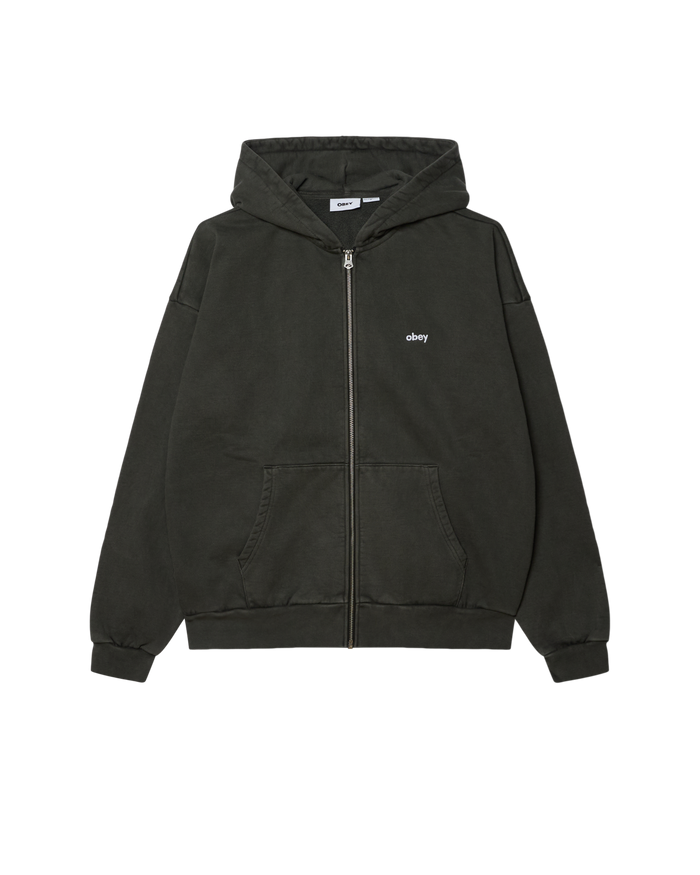 LOWERCASE PIGMENT ZIP HOOD
