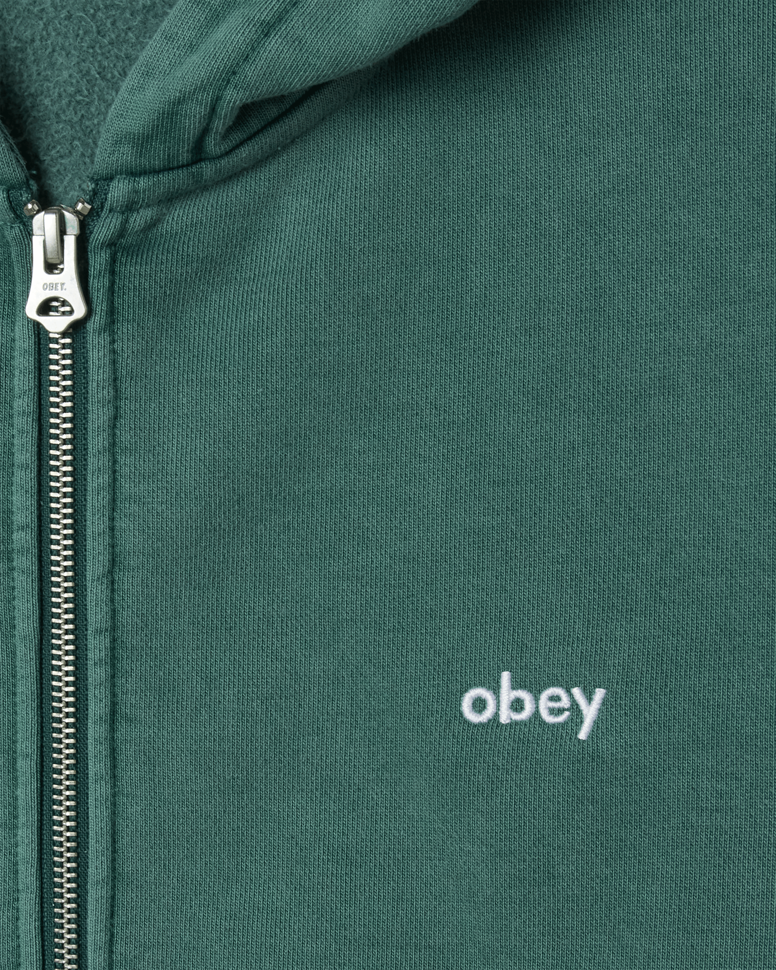 LOWERCASE PIGMENT ZIP HOOD (zoomed)