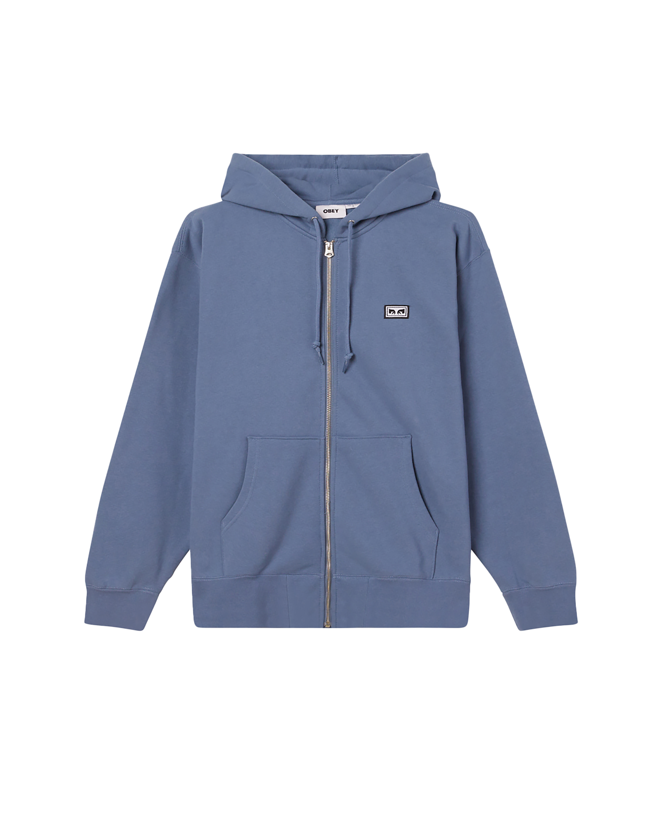 obey est works eyes zip hood coronet blue