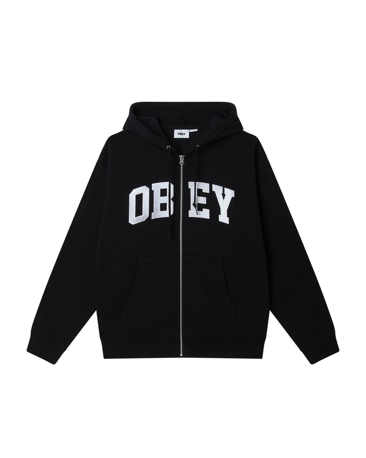 OBEY COLLEGIATE ZIP HOOD (zoomed)