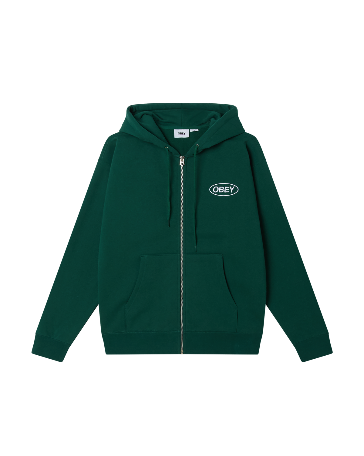 OBEY OVAL ZIP HOOD