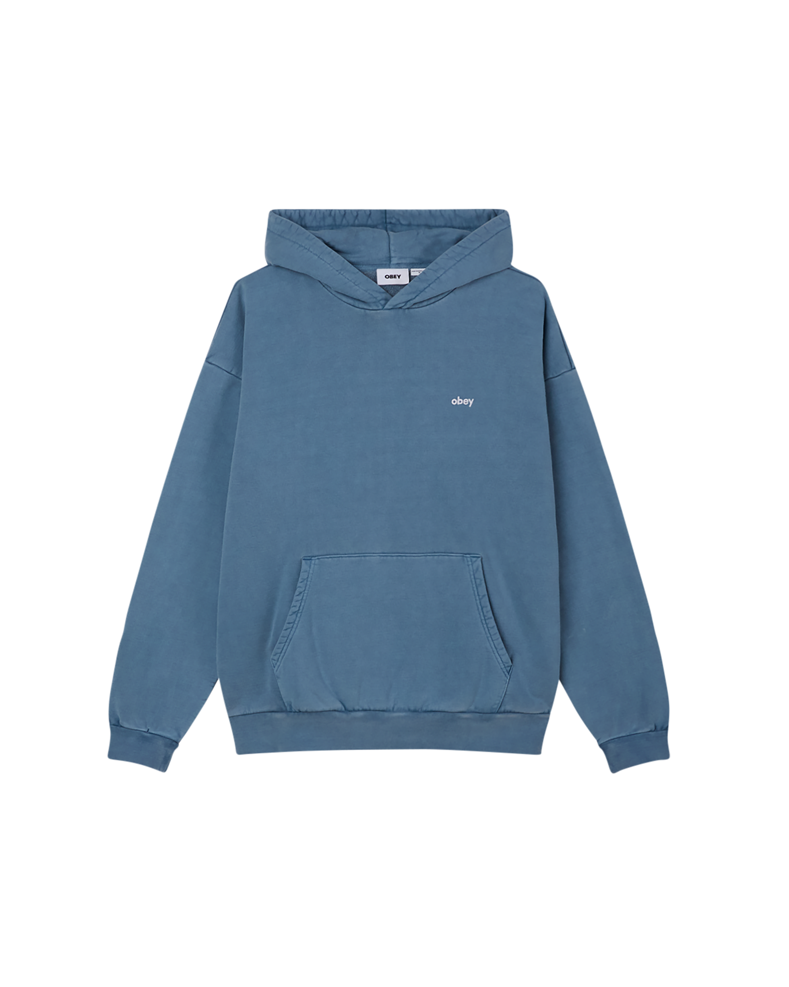 obey lowercase pigment pullover pigment coronet blue