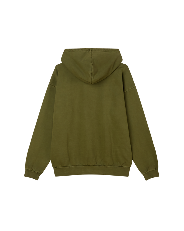 obey lowercase pigment pullover pigment moss green