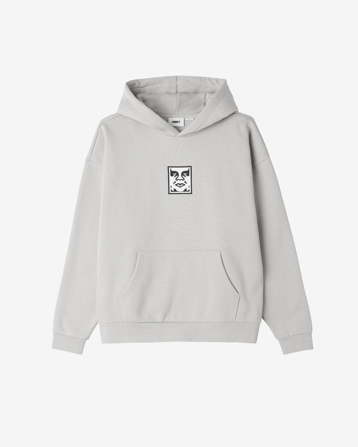 OBEY ICON II EXTRA HEAVY PULLOVER ASH GREY