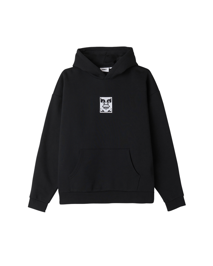 obey icon extra heavy pullover black