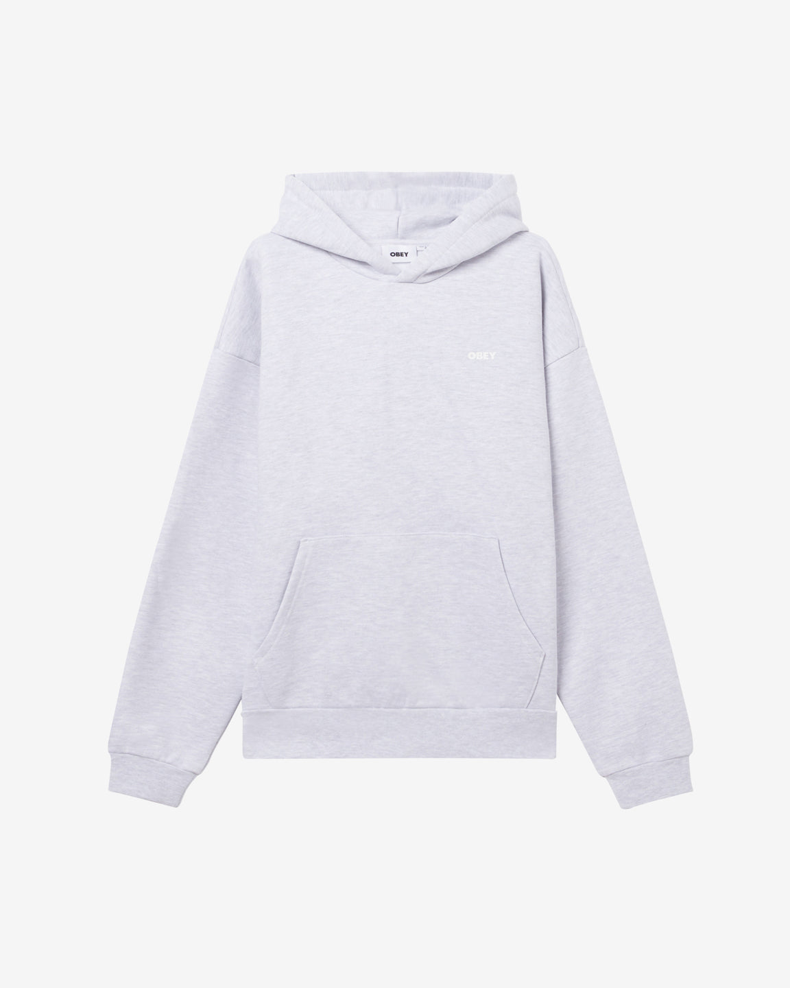 obey bold star pullover ash grey