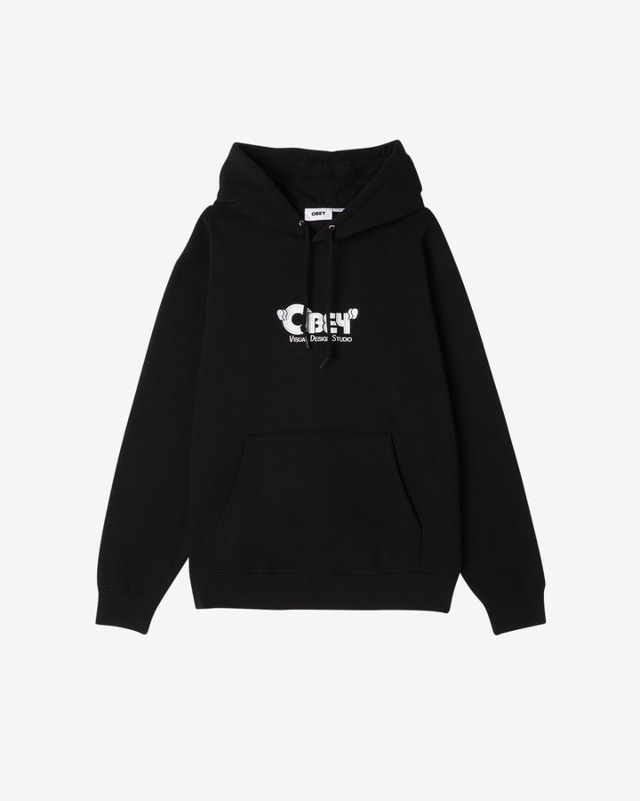 VISUAL DESIGN STUDIO HOOD PULLOVER HOOD BLACK