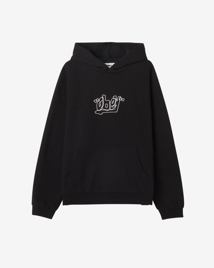 MASSIVE EXTRA HEAVY HOOD PULLOVER HOOD BLACK