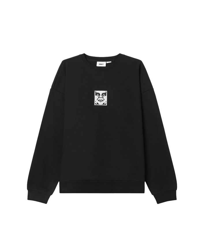 icon crewneck black