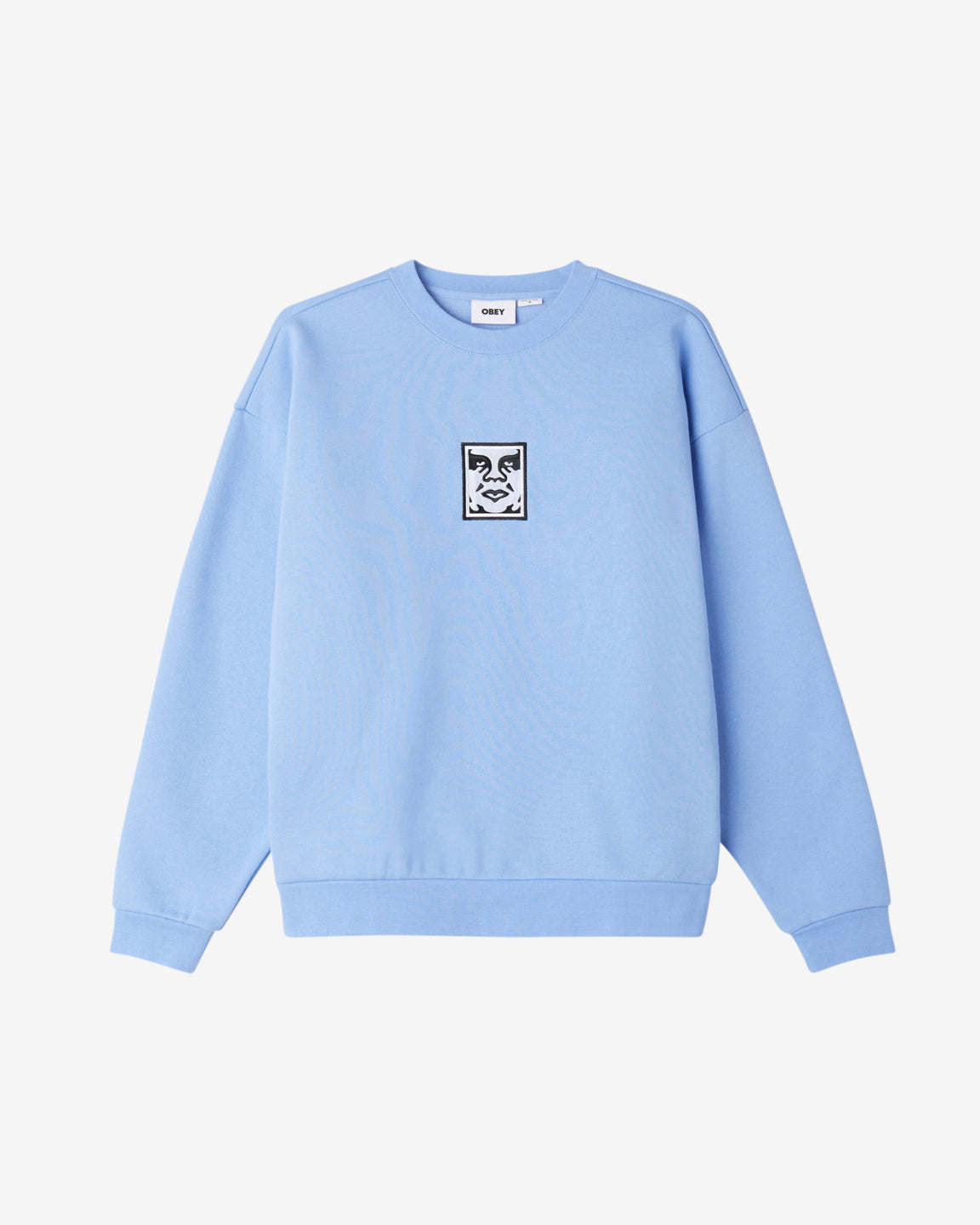 obey icon crewneck hydrangea