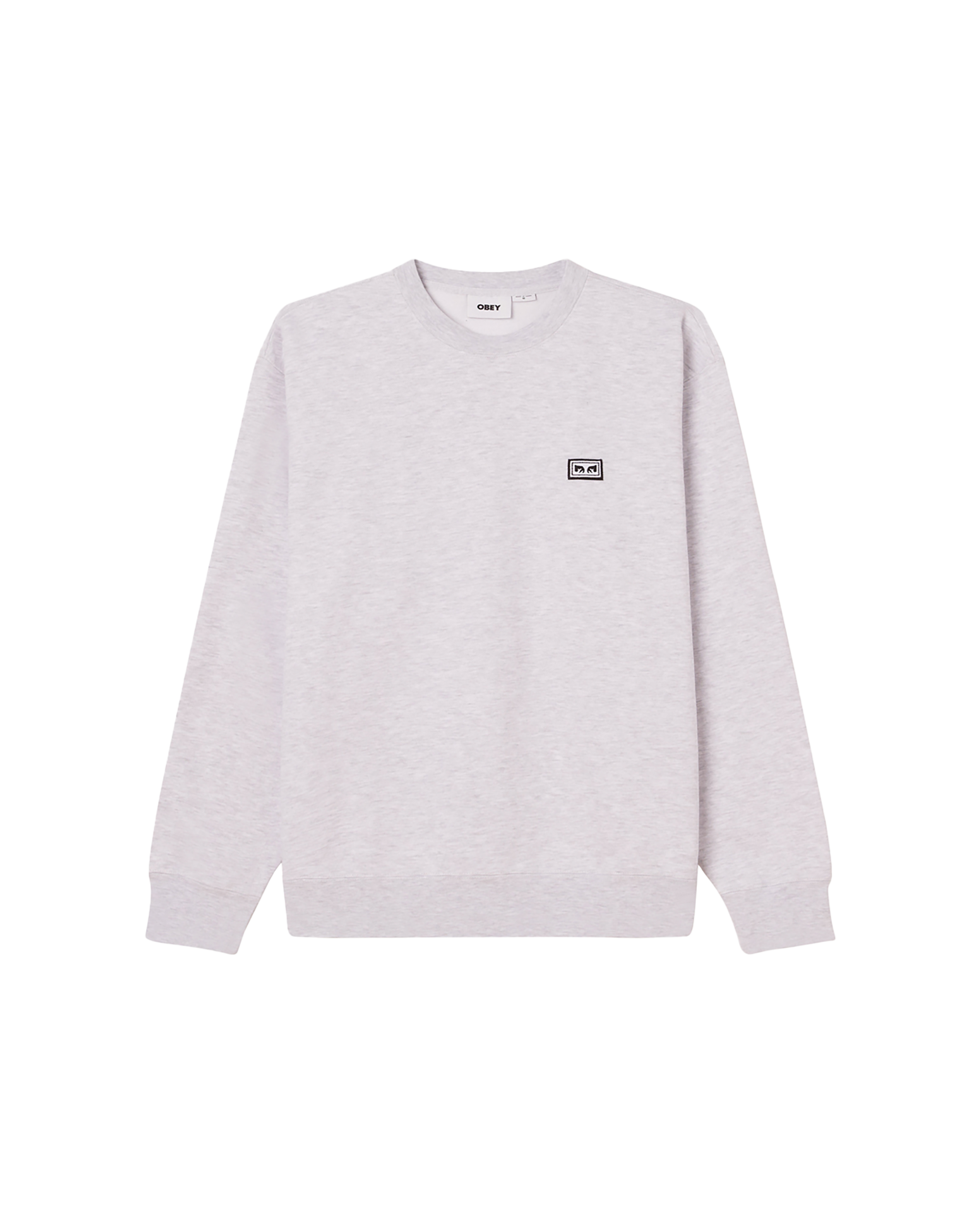 obey est works eyes crewneck ash grey