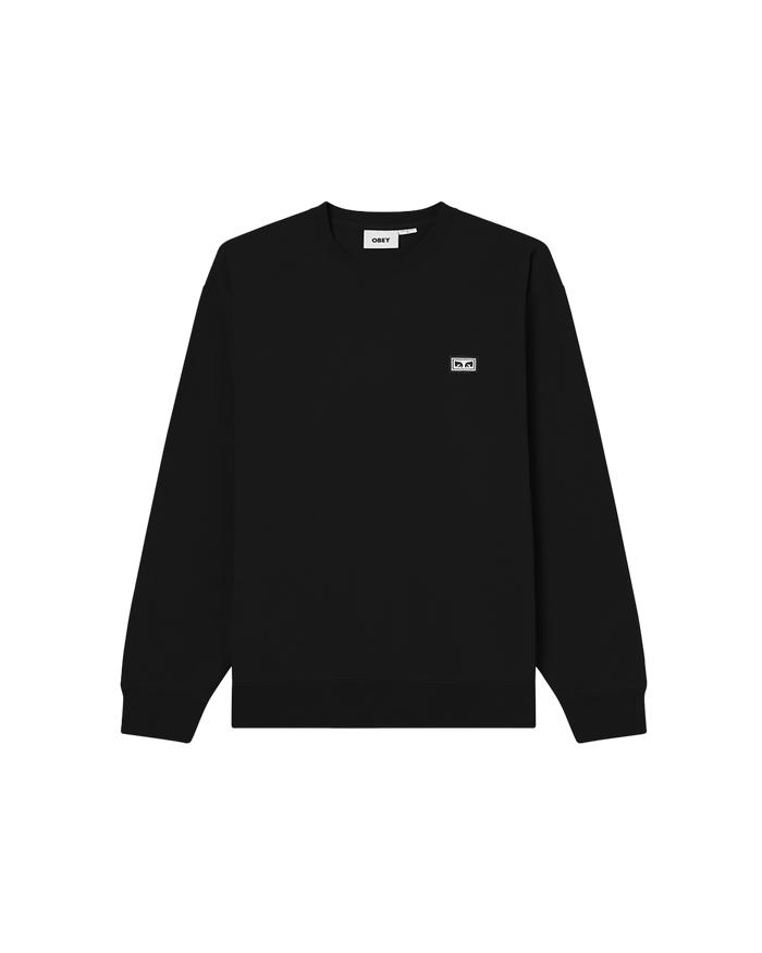 obey est works eyes crewneck black