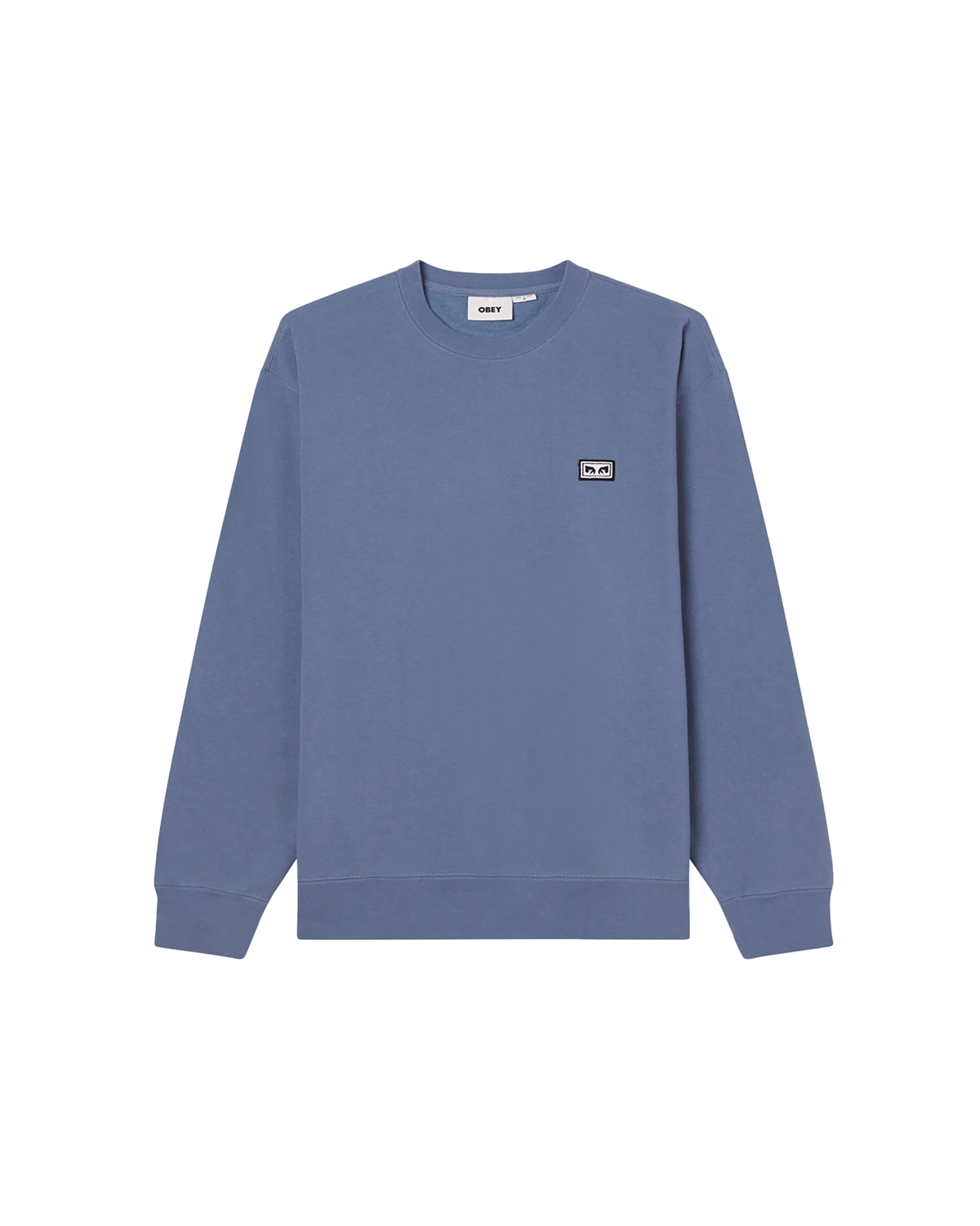 obey est works eyes crewneck coronet blue