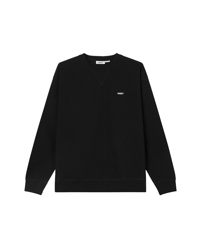 obey est works bold crewneck black