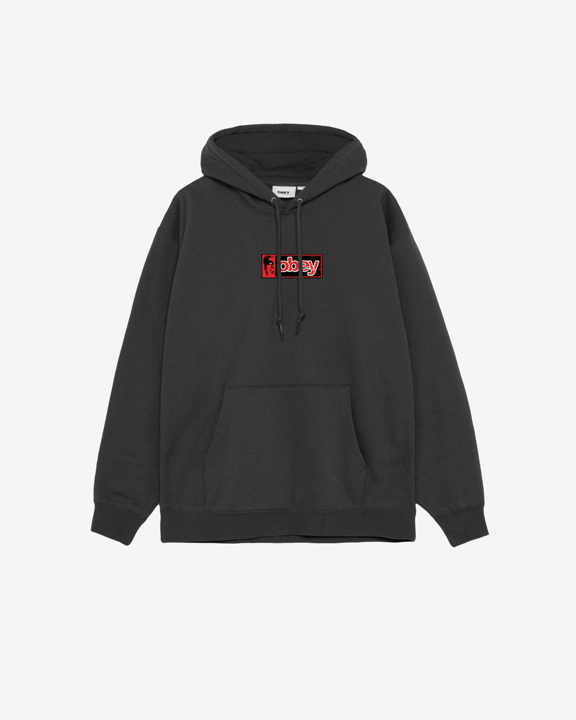 obey half icon pullover black