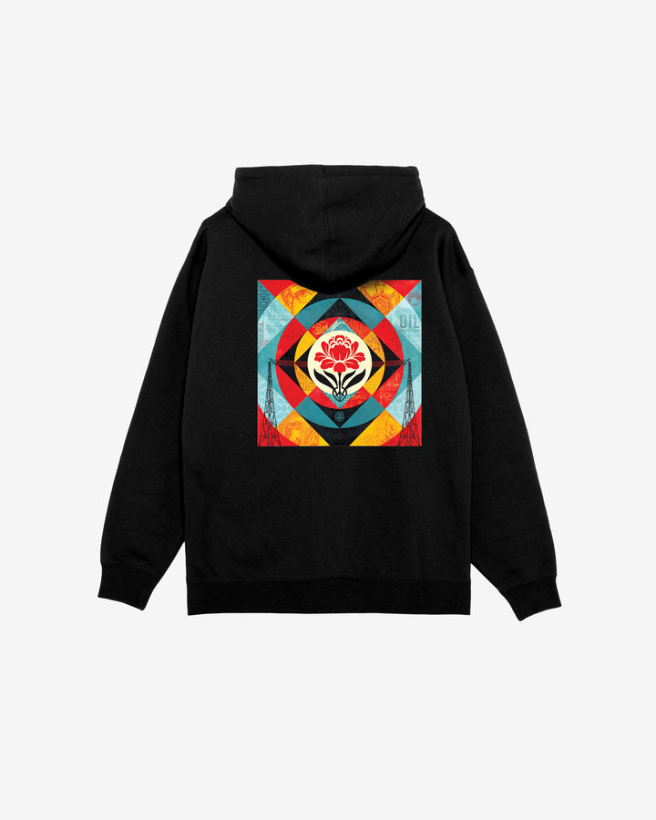 GEOMETRIC POWER CANVAS PREMIUM PULLOVER BLACK