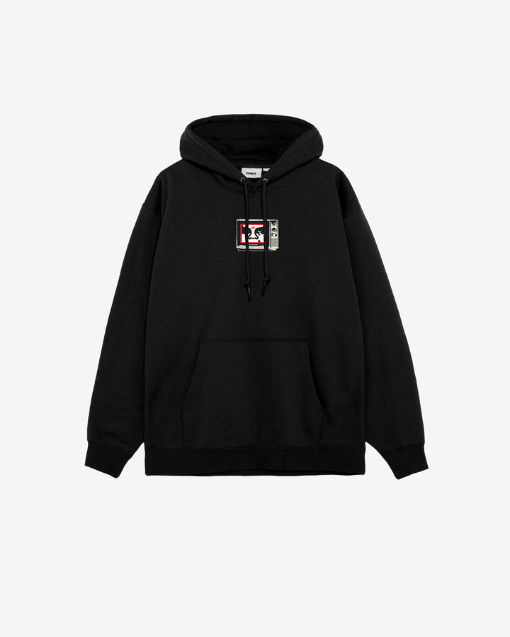 OBEY TV PREMIUM PULLOVER BLACK