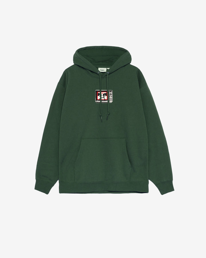 OBEY TV PREMIUM PULLOVER RAIN FOREST