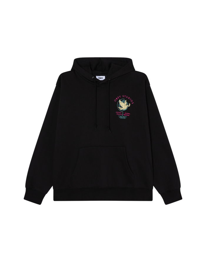 UNLOCK PEACE & FREEDOM PULLOVER HOOD - alternate view